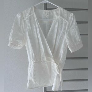 H&M eyelet wrap top